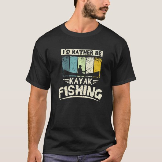 カヤックフィッシングがいいな Tシャツ (正面)
