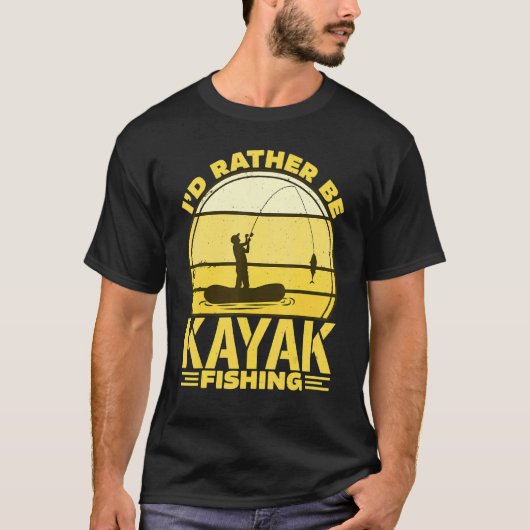 カヤックフィッシングに夢中 Tシャツ (正面)