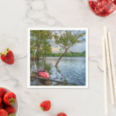 カヤックフローティングOn Table Rock Lake スタンダードカクテルナプキン (インサイチュ)