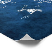 カヤックブルーライトレイクハウスウォールデコール ポスター (角)