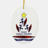 カヤックホリデーパドル~ピースパドルプロスパー セラミックオーナメント (正面)