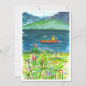 カヤックマウンテンレイクリタイアメントパーティの招待状 招待状 (正面)