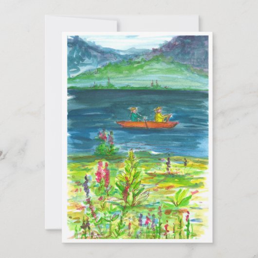 カヤックマウンテンレイクリタイアメントパーティの招待状 招待状 (正面)