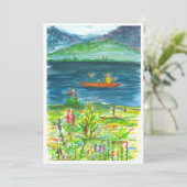 カヤックマウンテンレイクリタイアメントパーティの招待状 招待状 (スタンド正面)