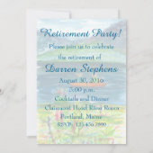 カヤックマウンテンレイクリタイアメントパーティの招待状 招待状 (裏面)