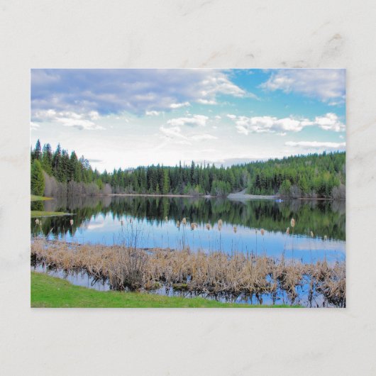 カヤックマーシャル湖 – 境界B.C. ポストカード (正面)