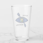 カヤックモンタナ国旗 タンブラーグラス (裏面)