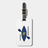 カヤックモンタナ国旗 ラゲッジタグ (正面縦)