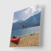 カヤックレイクタホウォールクロック スクエア壁時計 (傾斜)