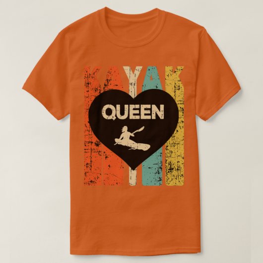 カヤックレトロカヤックギフト Tシャツ (デザイン正面)