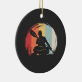 カヤックレトロ セラミックオーナメント (右)