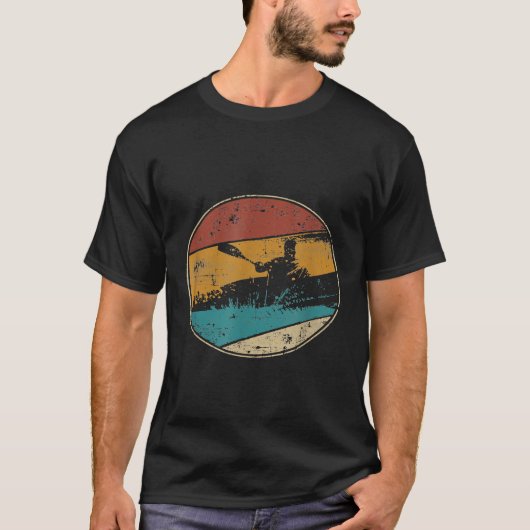 カヤックローイングヴィンテージカヌーTシャツ Tシャツ (正面)