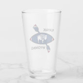 カヤックワイオミング国旗 タンブラーグラス (裏面)