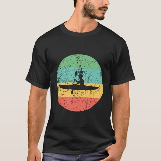 カヤックヴィンテージレトロカヤック Tシャツ (正面)