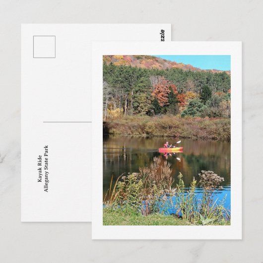 カヤック乗り ポストカード (正面/裏面)