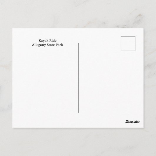 カヤック乗り ポストカード (裏面)