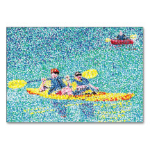 カヤック川交通読のフラッシュカード