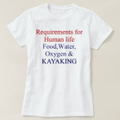 カヤック恋人デザインおもしろいカヤックことわざ Tシャツ (デザイン正面)