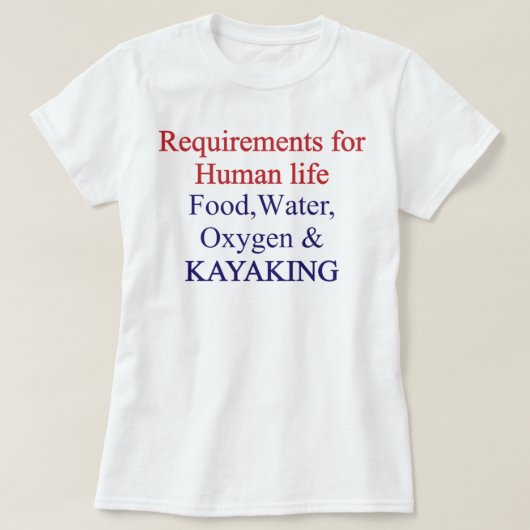 カヤック恋人デザインおもしろいカヤックことわざ Tシャツ (デザイン正面)