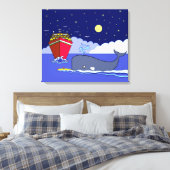 カヤック救大尉バイクジラ キャンバスプリント (インサイチュ (寝室))