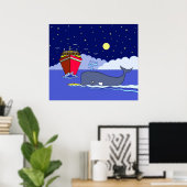 カヤック救大尉バイクジラ ポスター (ホームオフィス)