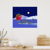 カヤック救大尉バイクジラ ポスター (キッチン)