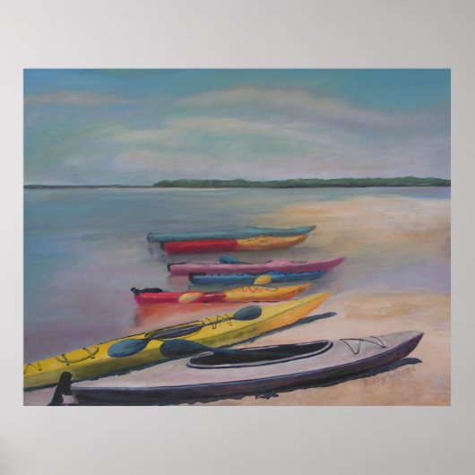 カヤック旅行ポスター ポスター (正面)