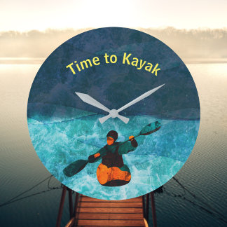 カヤック時計までの時間 ラージ壁時計