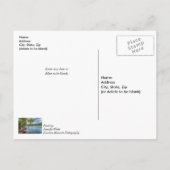 カヤック浮いているテーブルロック考えるレイクズオブユー ポストカード (裏面)