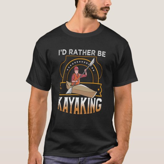 カヤック湖の方がいいな Tシャツ (正面)