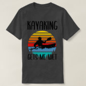 カヤック私ウェットヴィンテージクリスマス誕生日( Tシャツ (デザイン正面)