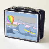 カヤック船長とバルーンメタルランチボックス メタルランチボックス (裏面)