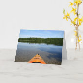 カヤック誕生日グリーティングカード カード (黄色い花)