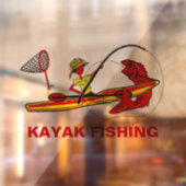 カヤック魚釣りインレッズイエロー ウィンドウサイン (シート2)