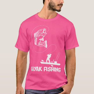 カヤック魚釣りバスアングラパドリング魚釣り Tシャツ