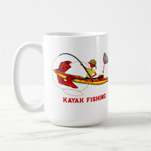 カヤック魚釣りブライトコーヒーマグの伝説 コーヒーマグカップ