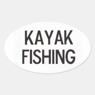 カヤック魚釣りユーロデカール 楕円形シール