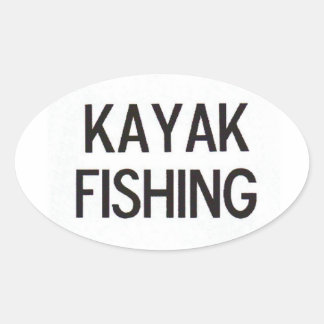 カヤック魚釣りユーロデカール 楕円形シール
