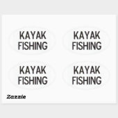 カヤック魚釣りユーロデカール 楕円形シール (シート)