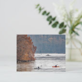 カヤック魚釣り ポストカード (スタンド正面)