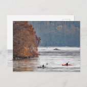 カヤック魚釣り ポストカード (正面/裏面)