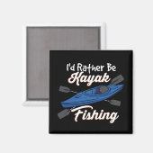 カヤック魚釣り マグネット (正面/裏面)