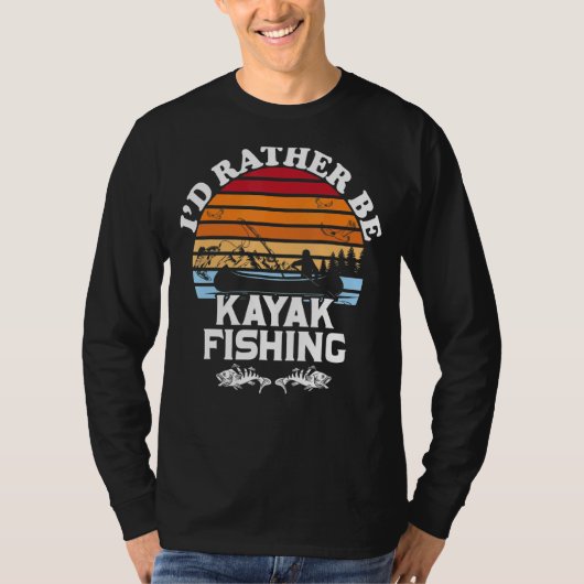 カヤック魚釣り Tシャツ (正面)