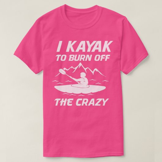 カヤック2を焼き熱狂する払う Tシャツ (デザイン正面)