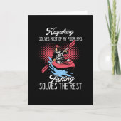 カヤック、おもしろい魚釣り カード (正面)