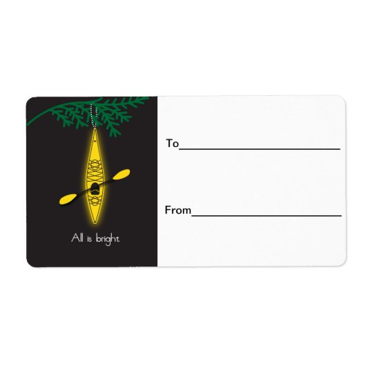 カヤック「すべて明るい」クリスマスラベル ラベル (正面)