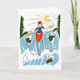 カヤック・アドベンチャー誕生日 カード