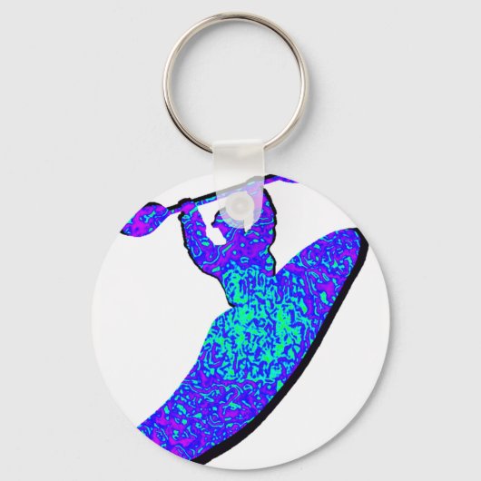 カヤック・ウェ熱狂するー キーホルダー (正面)