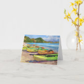 カヤック カード (黄色い花)