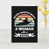 カヤック・ギフトおもしろい妻の母を持つ人 カード (黄色い花)